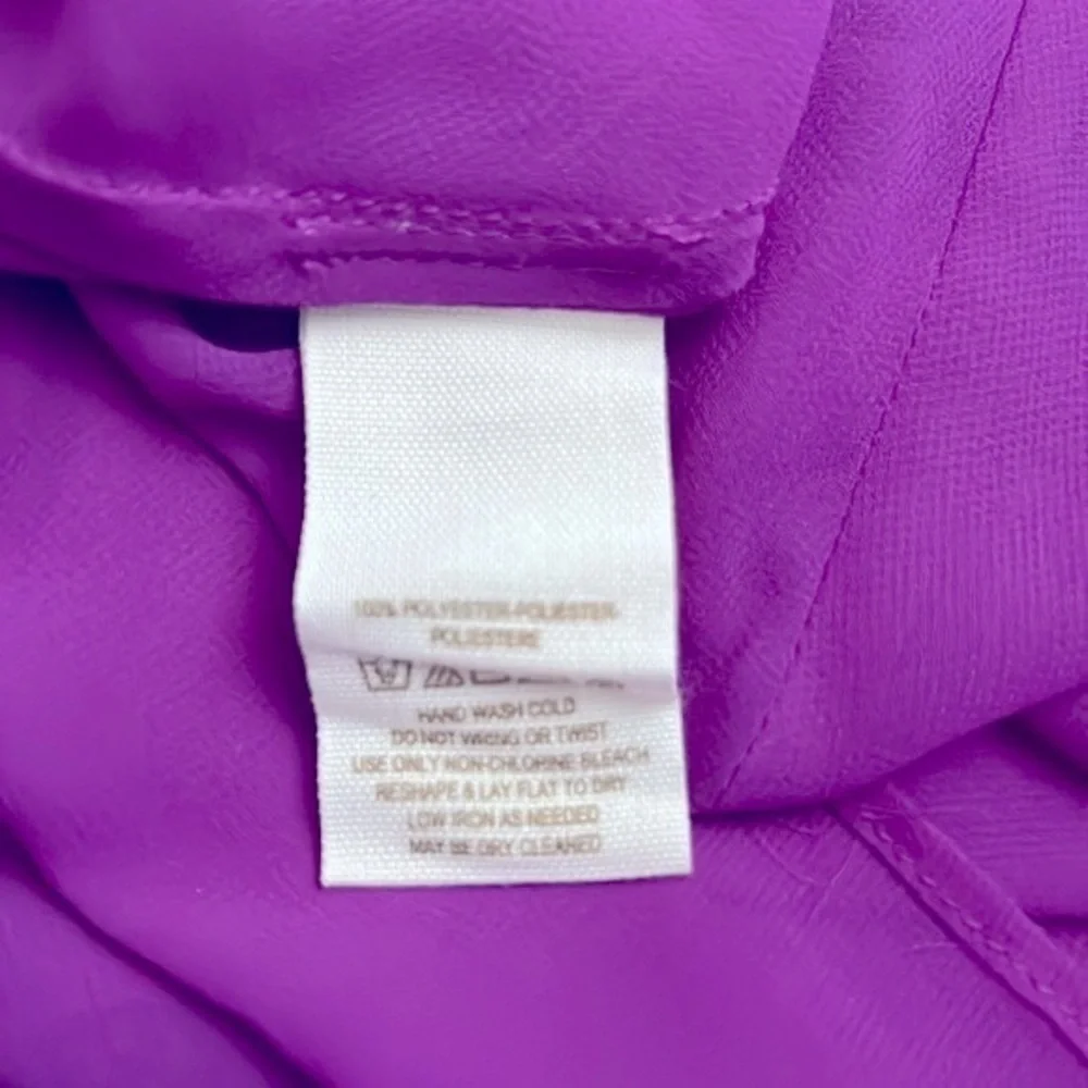 Free People Purple See Through Flowey Blouse size SP
